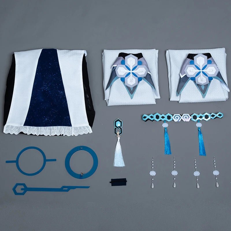 Костюм для косплея Guizhong из игры Genshin Impact, женское платье Guizhong, боги Ли Юэ, наряд для ролевых игр на Хэллоуин