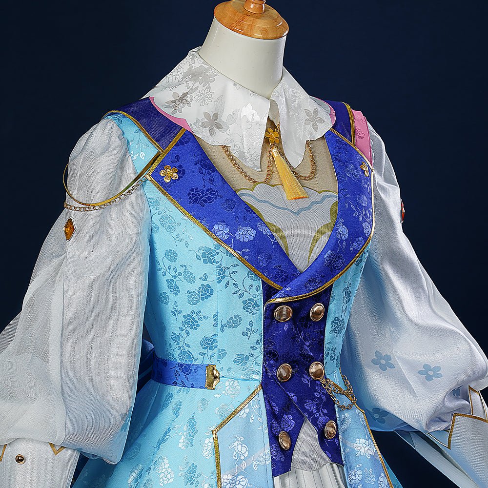 Костюм Камисато Аяки - Цветочное письмо для косплея Genshin Impact