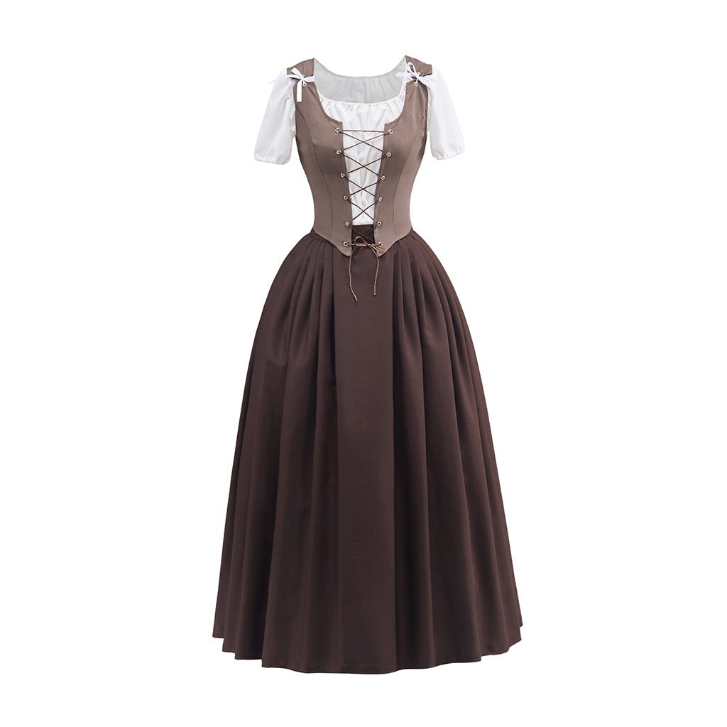 Коричневый костюм-юбка для косплея Outlander – аутентичная и детализированная реплика