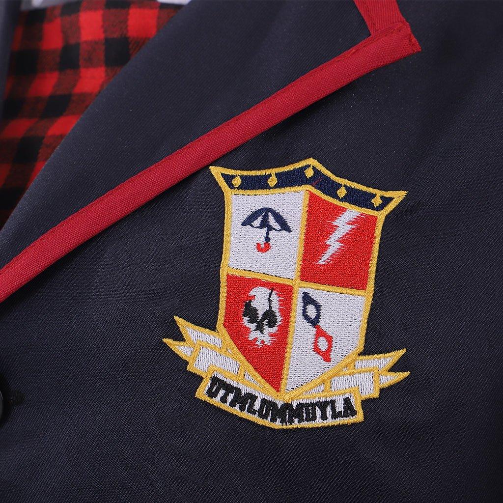 Школьный костюм девушки из Академии Зонтика для косплея | Аутентичная куртка и платье для взрослых