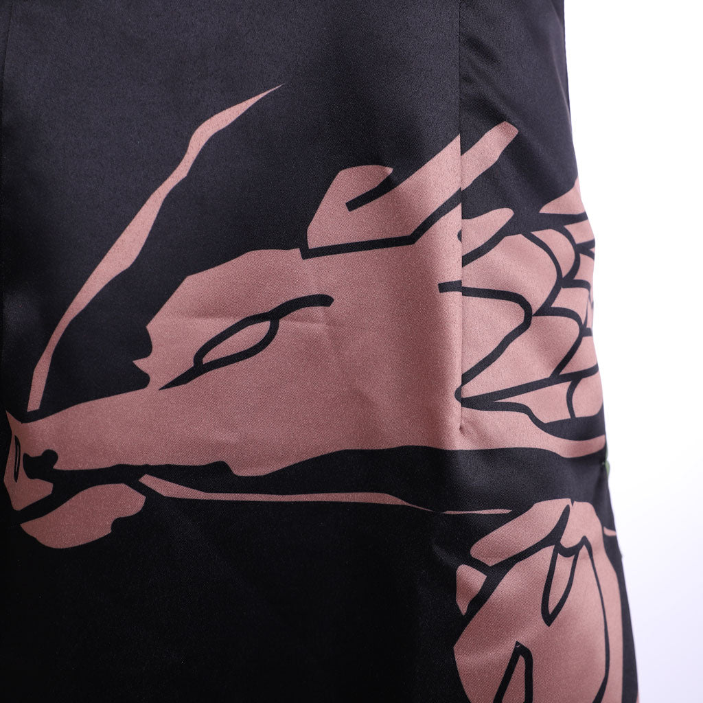 Костюм для косплея Тао Джун из Shaman King - черное чеонгсам