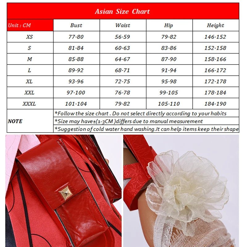 Игра Ветер Волн Фролова Костюм для Косплея Таинственная Женщина Резанатор Красное Платье Женский Костюм для Хэллоуина