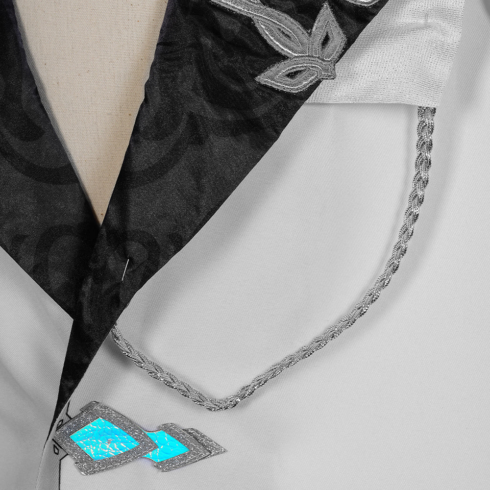 Genshin Impact Плащ Фатуи Костюм для косплея Перр Панталон Тарталья Арлекин Доктор Сандрон Коломбина Регретор