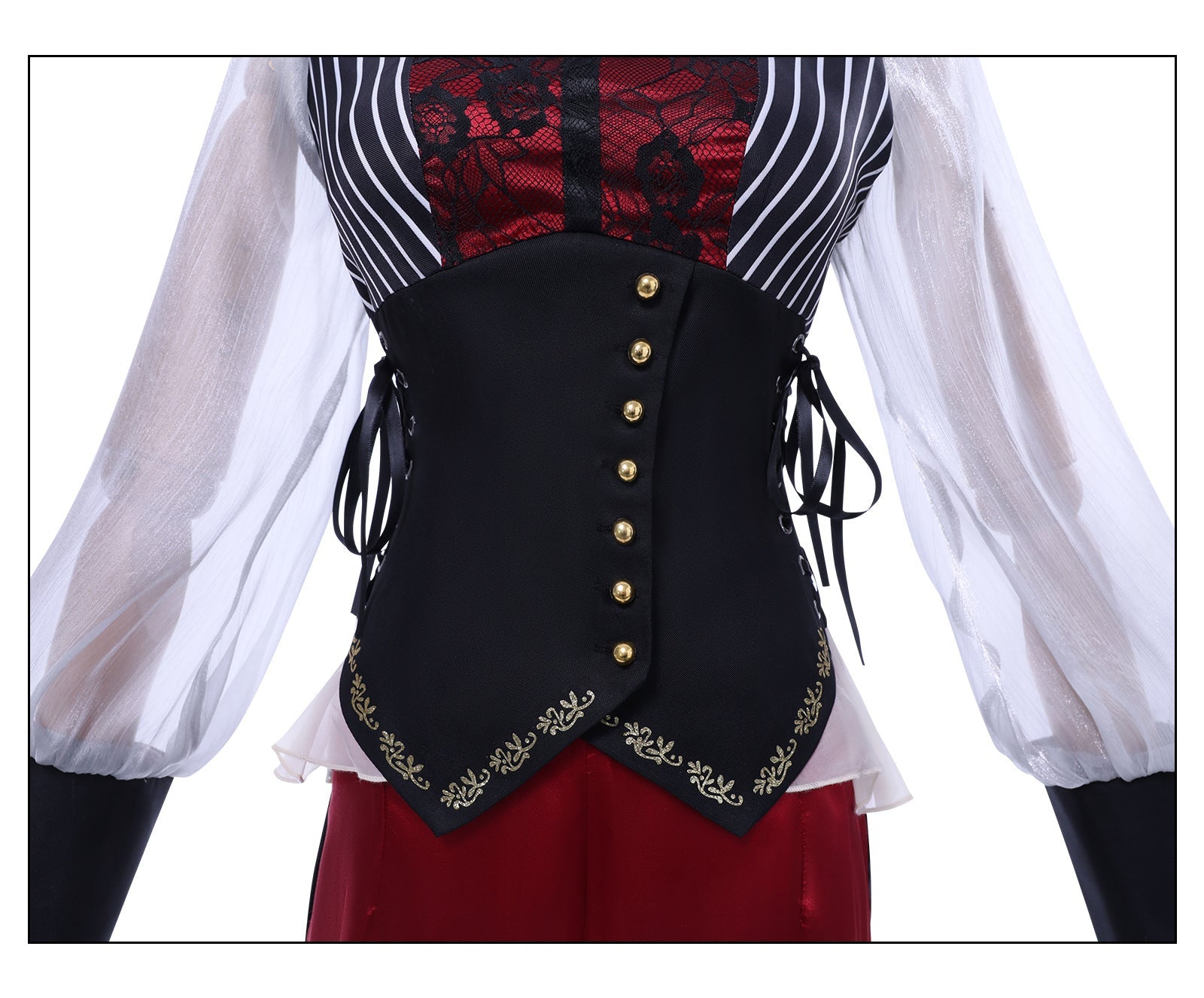 Костюм для косплея Yutenji Wakamugi из BanG Dream! Ave Mujica в готическом стиле на Хэллоуин