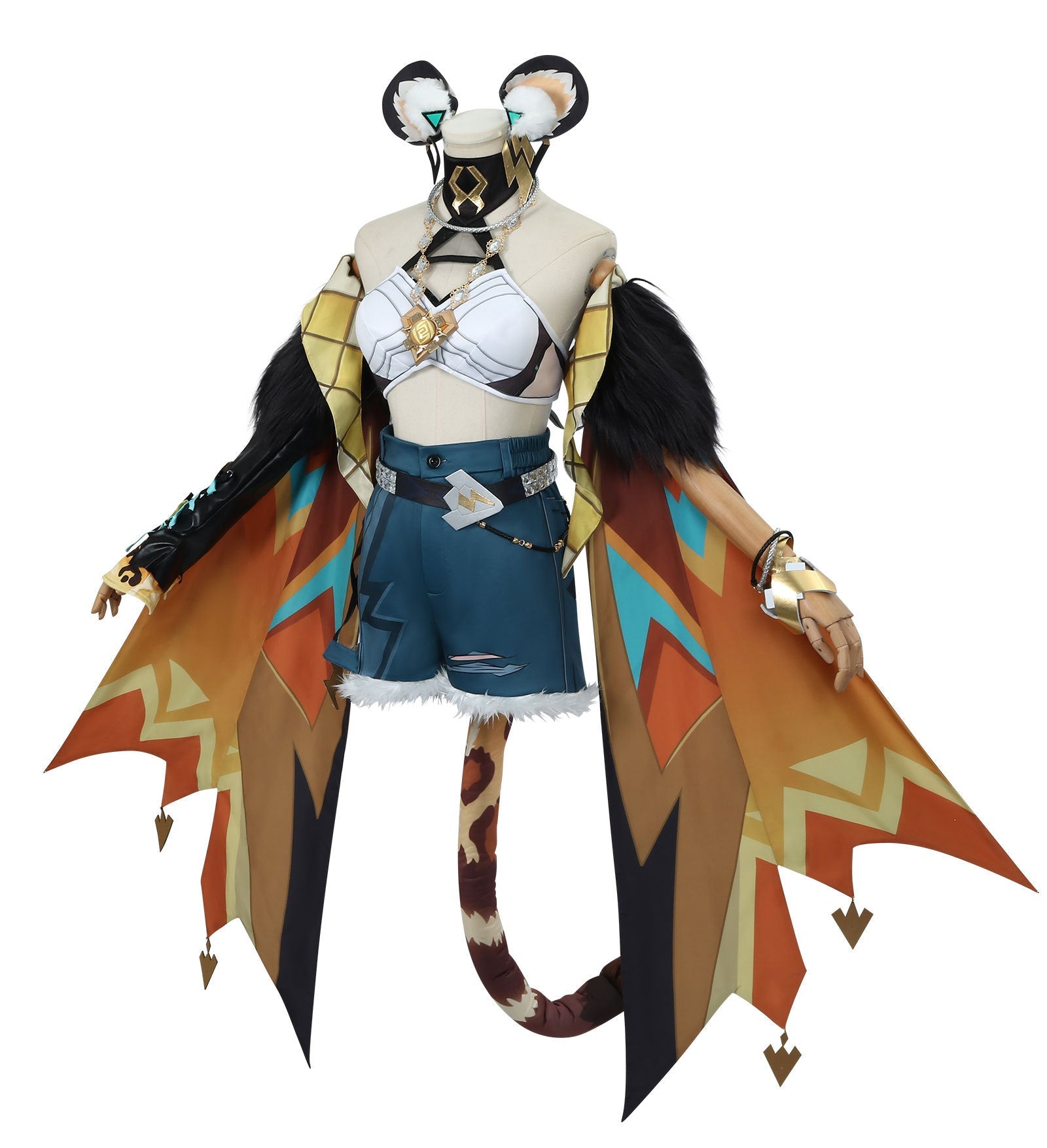 Костюм для косплея Genshin Impact Натлан - Ксилонен Роликовая Пантера Девушка