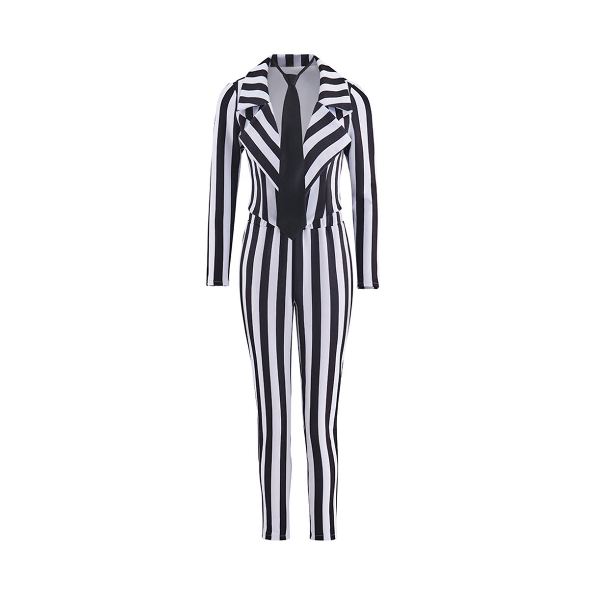 Женский костюм в полоску с галстуком для косплея – Идеально для аниме и формальных мероприятий