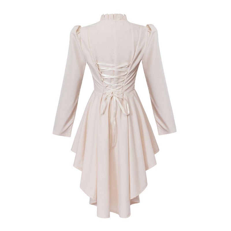 Винтажное готическое коктейльное платье – женский средневековый косплейный костюм с длинными рукавами