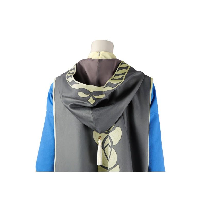 Костюм Принцессы Зельды в синем цвете - наряд из 'Легенды о Зельде: Дыхание дикой природы' для Хэллоуина и мероприятий