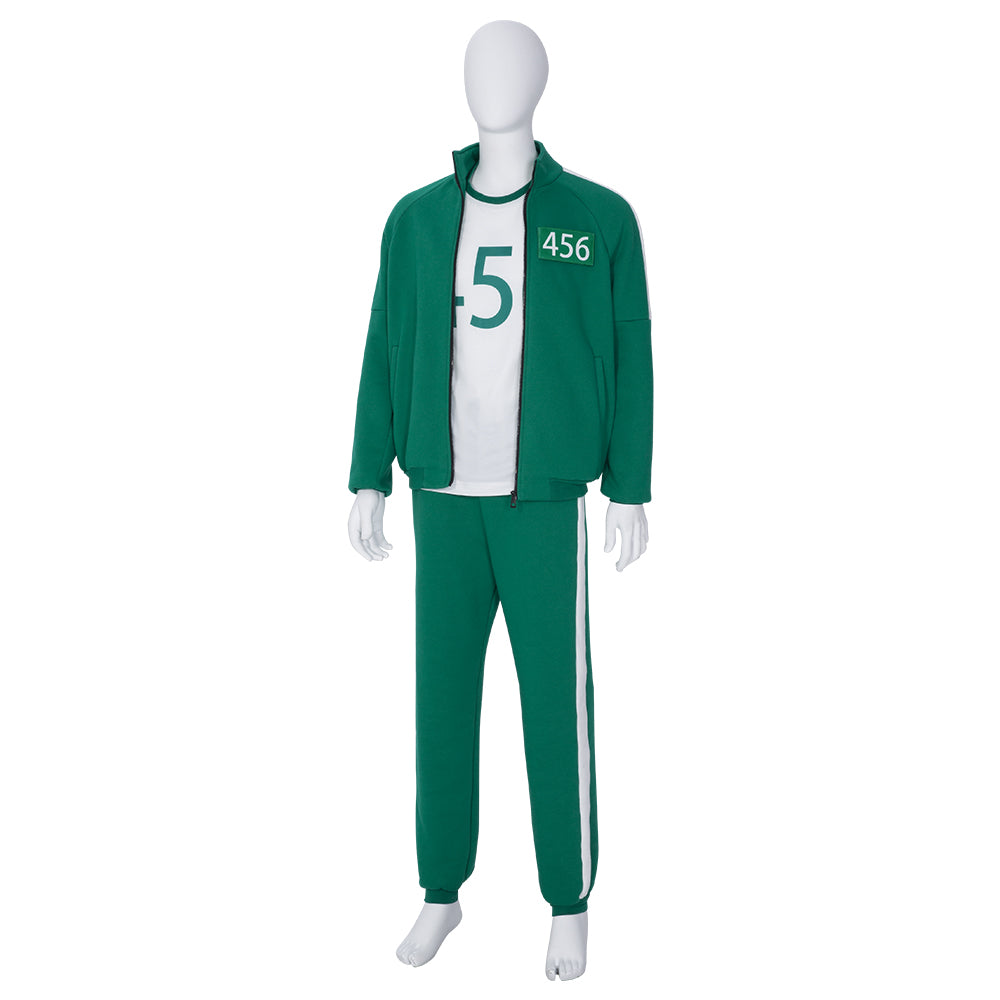 Костюм заключенного из 'Игры в кальмара' для косплея - аутентичный наряд из сериала