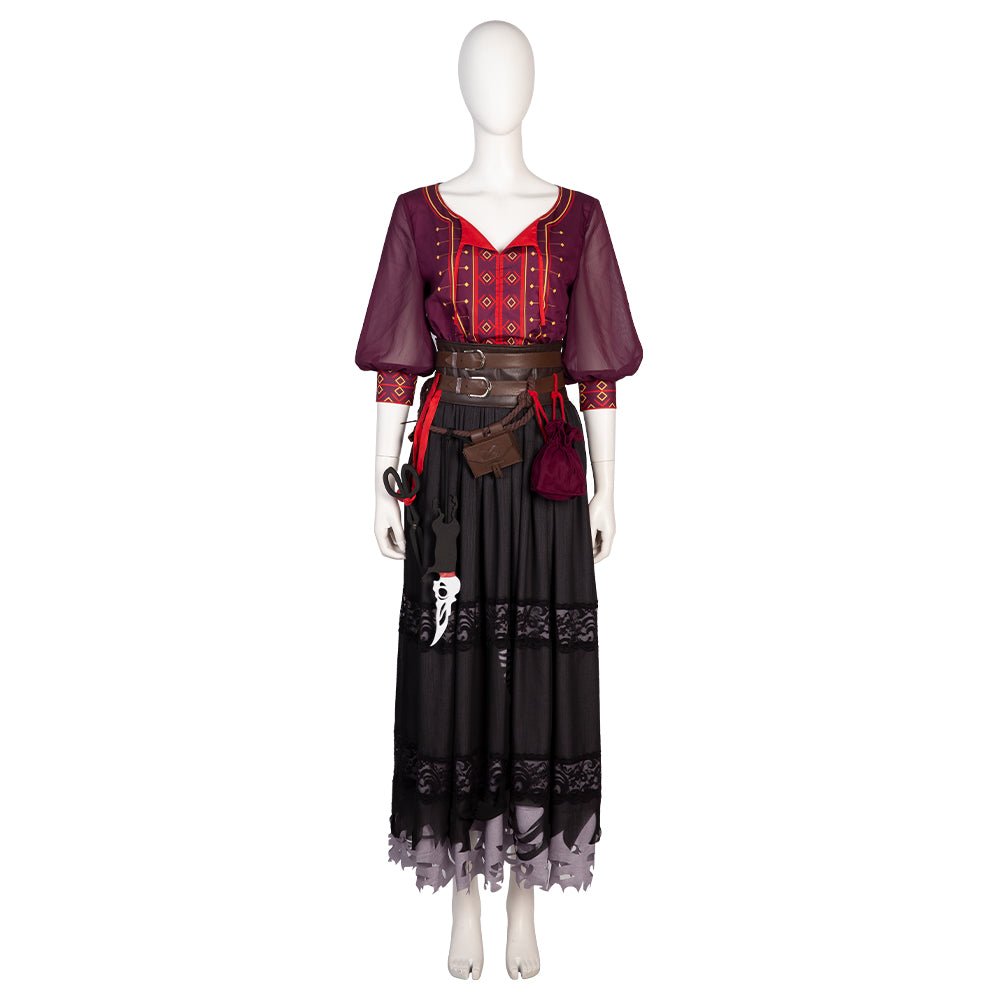 Костюм для косплея Laudna из Critical Role ручной работы готическое платье