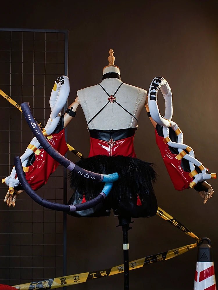 Игра Zenless Zone Zero Некомата Костюм для Косплея Женщина Некомия Мана Кошка Девушка Красная Форма Хэллоуин Полный Набор