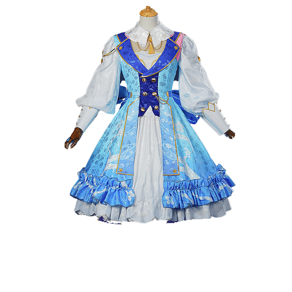 Костюм Камисато Аяки - Цветочное письмо для косплея Genshin Impact