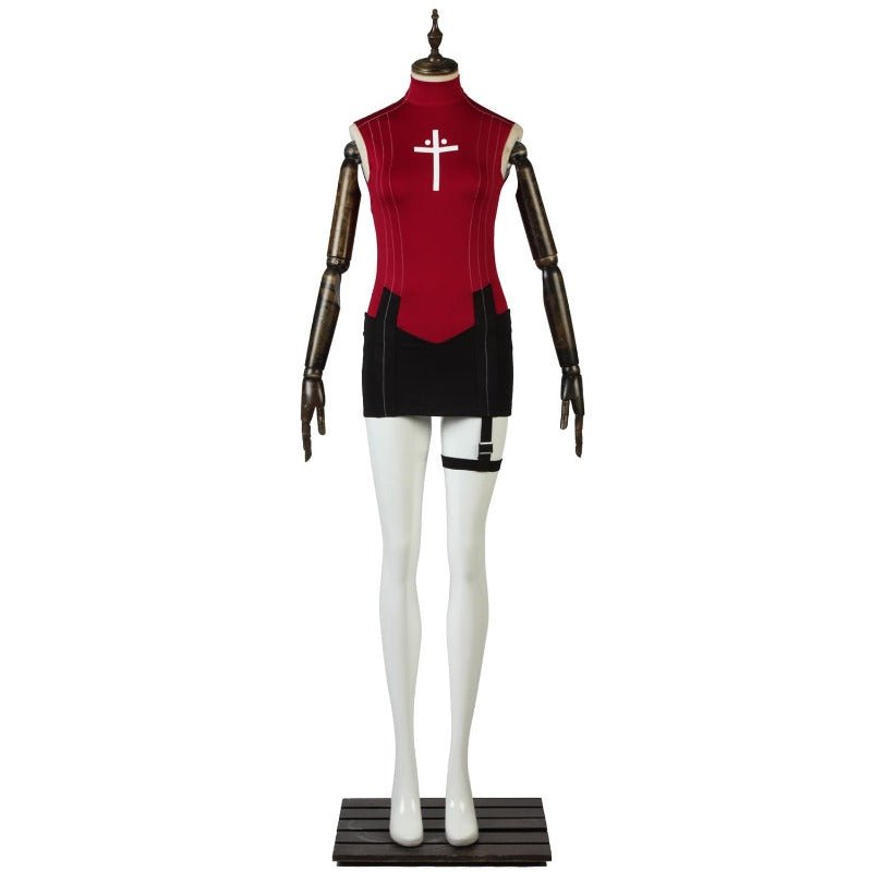 Костюм Тосака Рин из Fate Stay Night для девочек - красная рубашка, юбка, парик и аксессуары