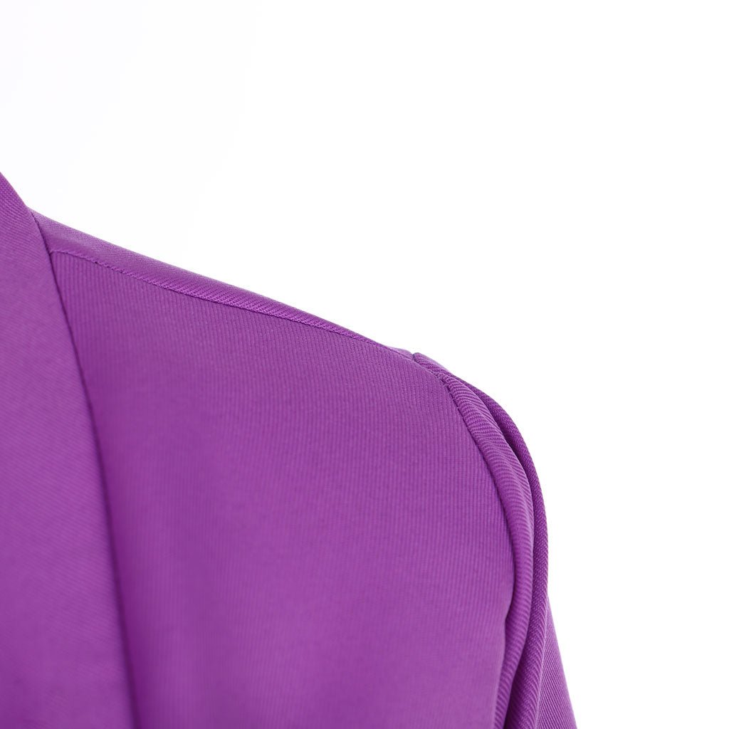 Элегантная длинная фиолетовая мантия с обтягивающим комбинезоном - Вдохновленный аниме косплей костюм