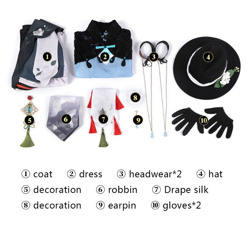 Аниме Костюм Жасмин Мику - Карнавальное Платье Мику с Тобой 2021 Хэллоуин