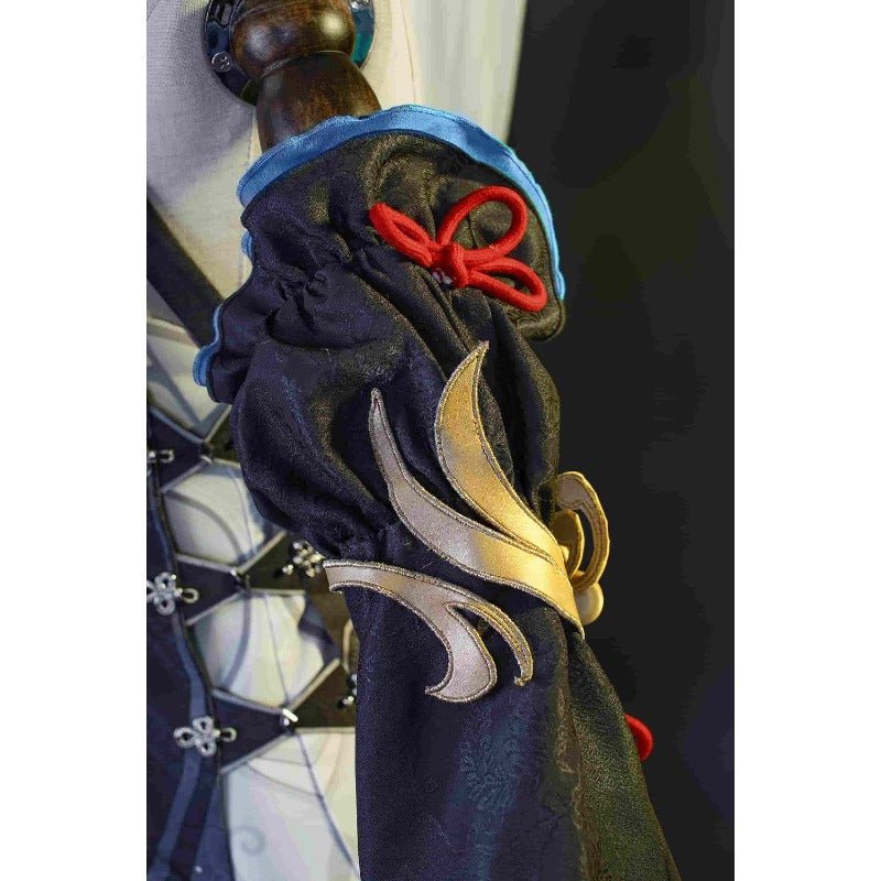 Костюм Ганью в стиле чеонгсам из Genshin Impact - Наряд Шэнь Хэ для Фонарного Фестиваля