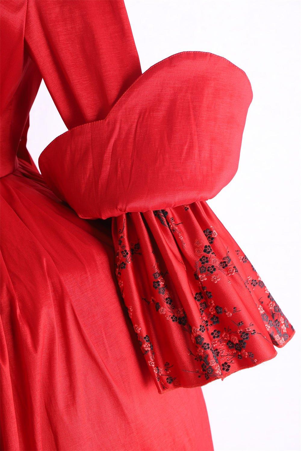 18 век Рококо Красное платье с кружевами - Величественный стиль Марии Антуанетты от Animegrad