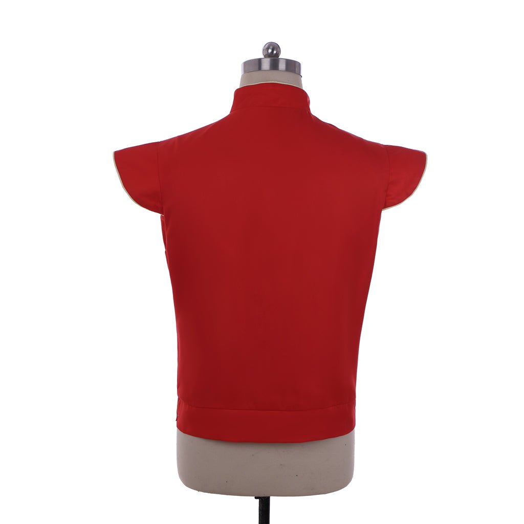 Средневековый Ренессанс Готический Дублет Жилет для Мужчин - Красный Ретро Костюм для Косплея | Animegrad