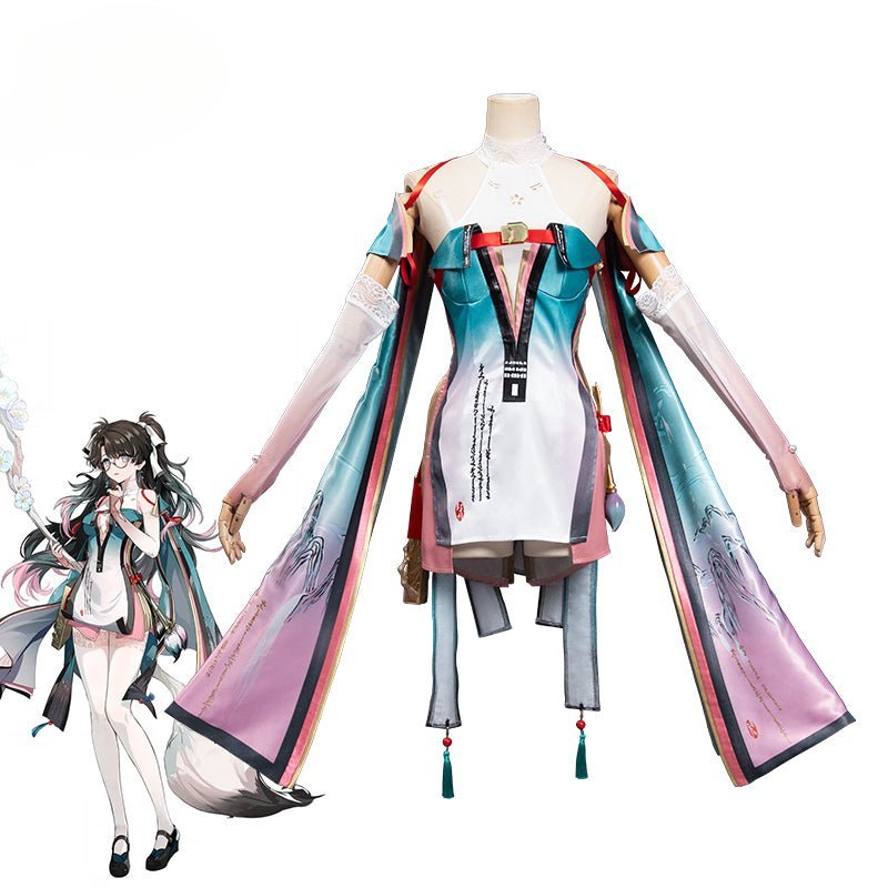 Игра Wuthering Waves Костюм для косплея Чжэчжи Волшебная Кисть Живописца Чжэчжи Платье Женщины Костюм для Хэллоуин Вечеринки