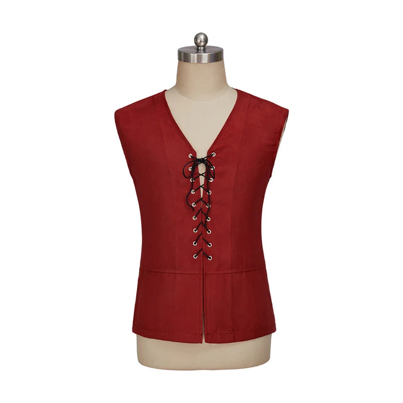 Средневековый викинг стимпанк жилет - Готический пиратский жилет эпохи Возрождения для мужчин | Серия костюмов Animegrad