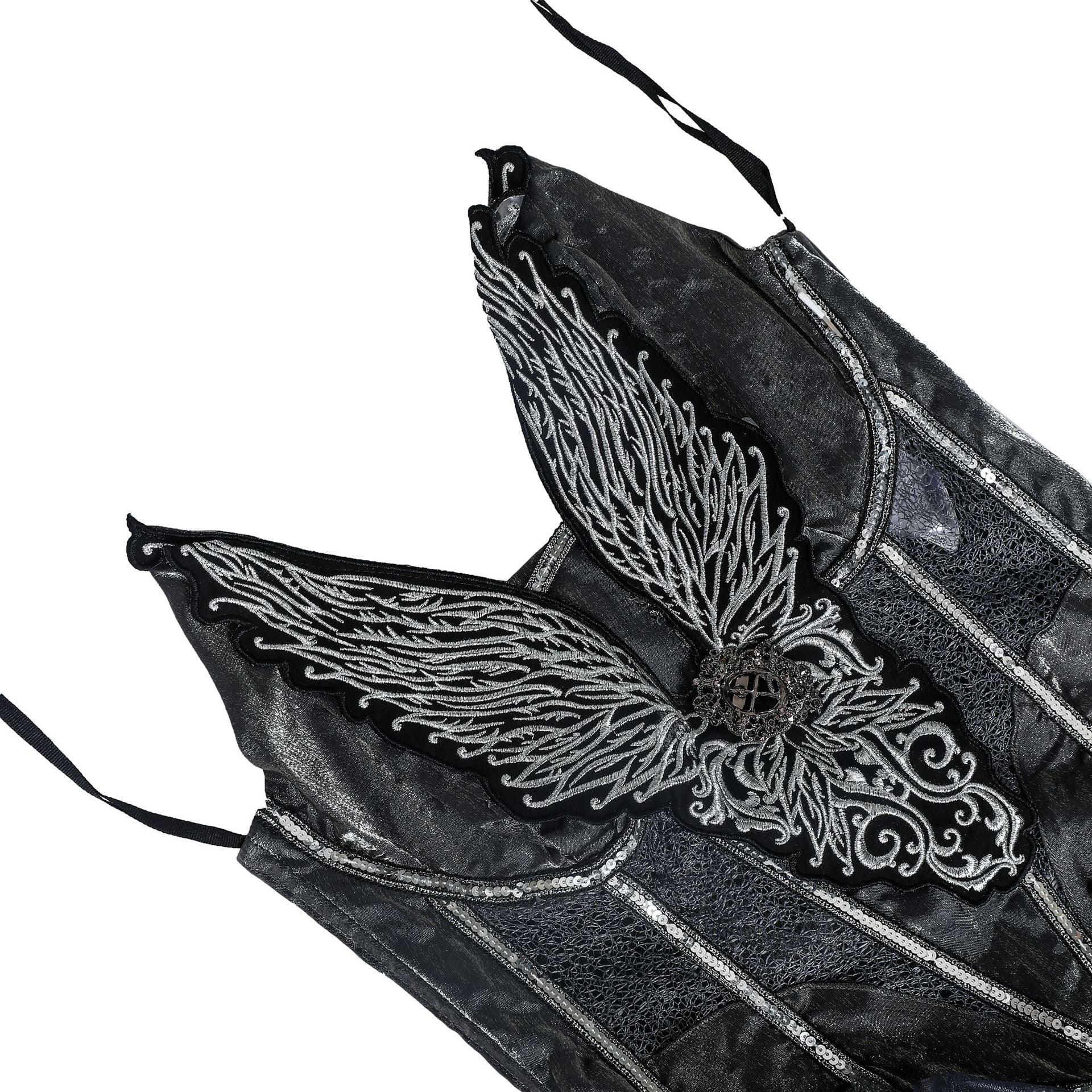 Костюм Темного Ангела на Хэллоуин | Готический Ангельский Косплей для Фестиваля Духов