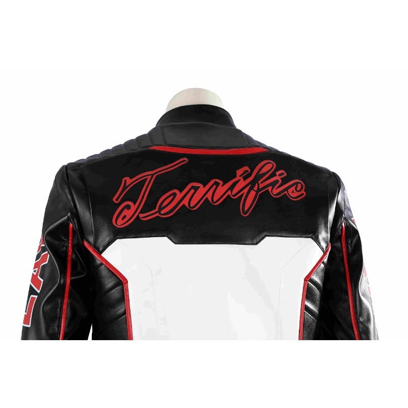 Костюм для косплея Мистера Террифика Майкла Холта - белый кожаный костюм для Хэллоуина