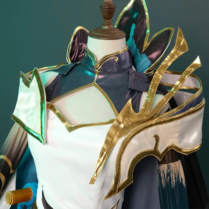 Костюм для косплея Xayah из игры LOL в китайском стиле, платье для Хэллоуина с плащом