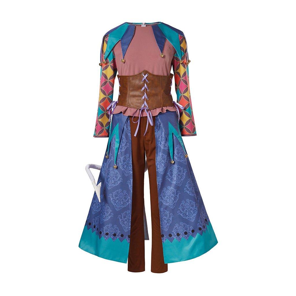 Игра BG3 Костюм Альфиры | Женский боевой костюм с хвостом | Полный набор для Хэллоуина и Карнавала