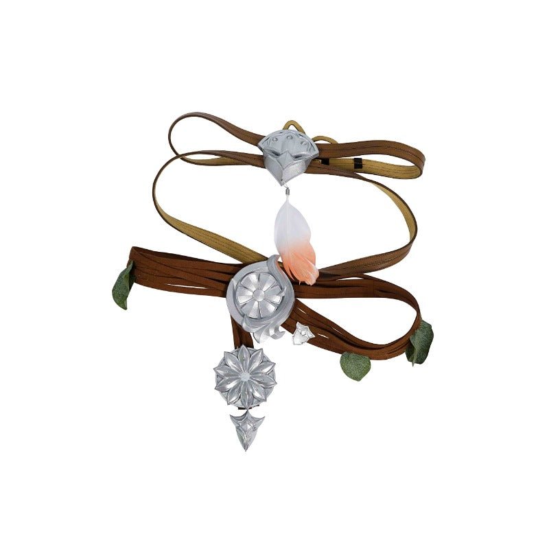 Костюм для косплея FF14 Nophica - Зеленое длинное платье для Хэллоуина и вечеринок