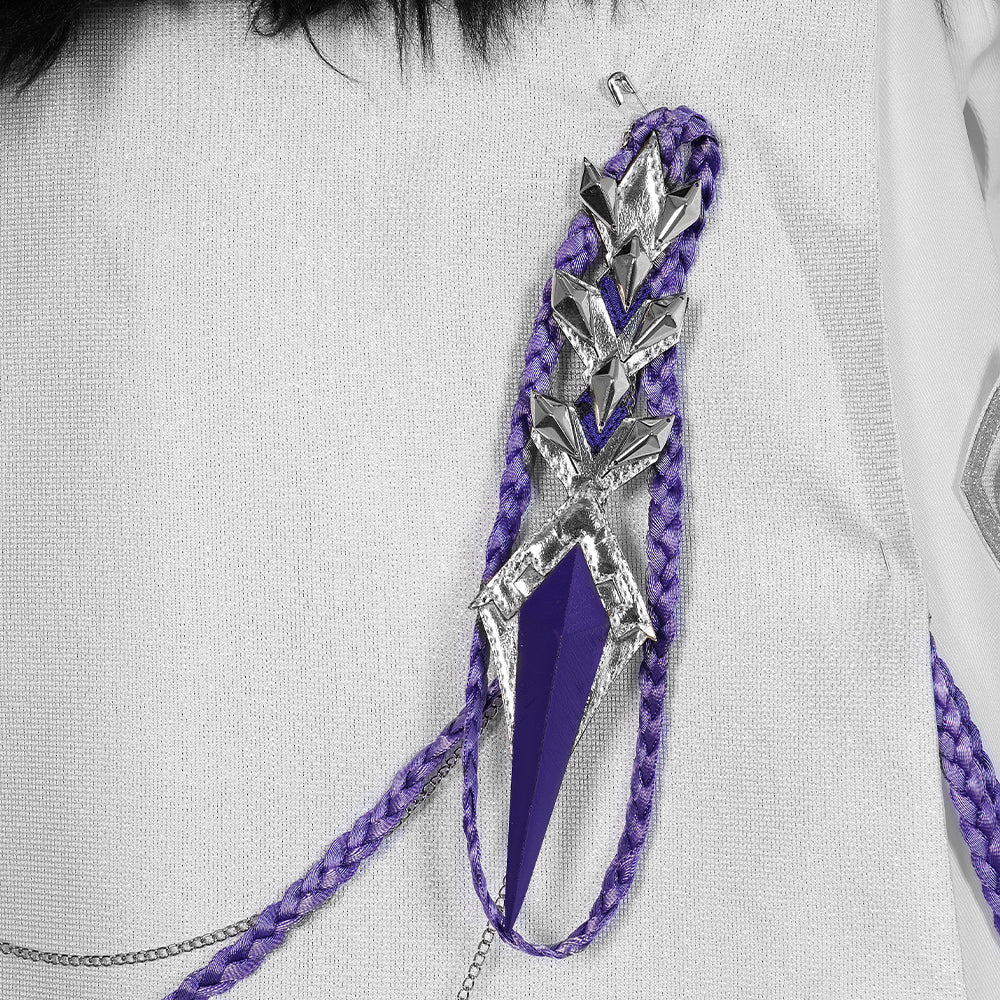 Genshin Impact Плащ Фатуи Костюм для косплея Перр Панталон Тарталья Арлекин Доктор Сандрон Коломбина Регретор