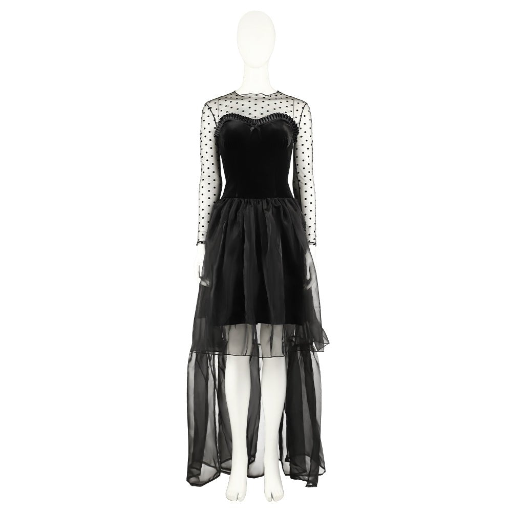 Костюм Лизы Франкенштейн 2024 для косплея - черный кинематографический наряд для Хэллоуина и мероприятий