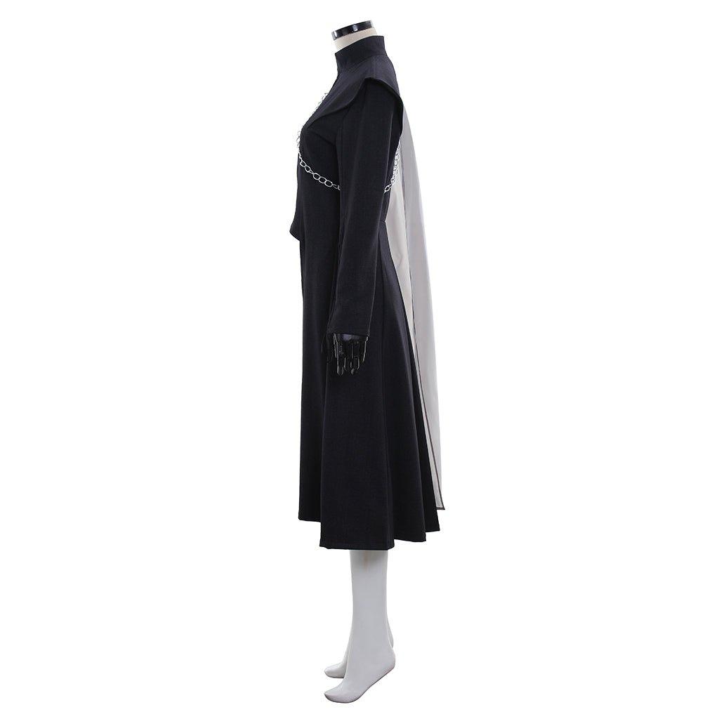 Рождественский костюм Дейенерис Таргариен | Черная мантия и платье средневекового стиля