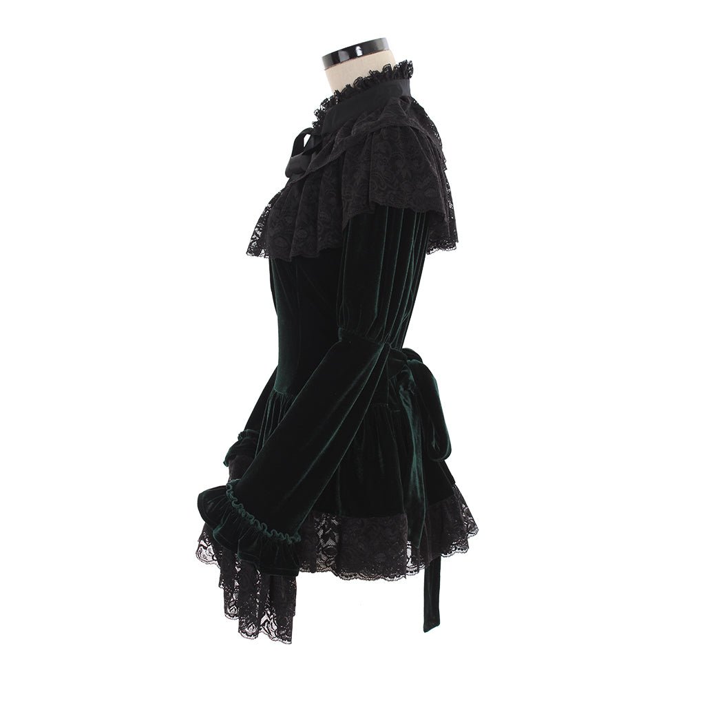 Блузка Lolita без рукавов из шифона с труба-рукавами для женщин и девушек