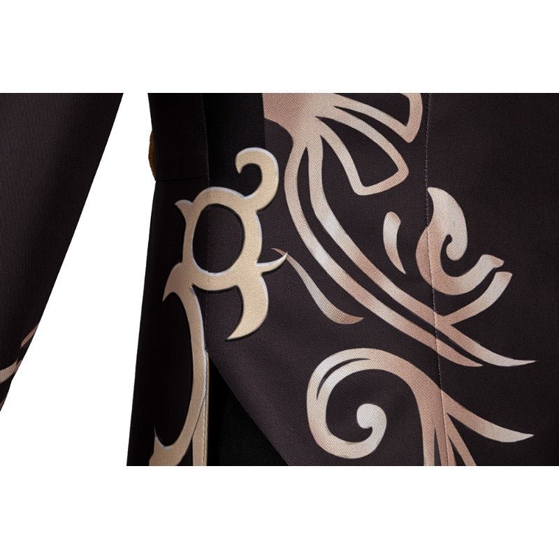 Костюм Ху Тао из Genshin Impact для косплея с шляпой на Хэллоуин