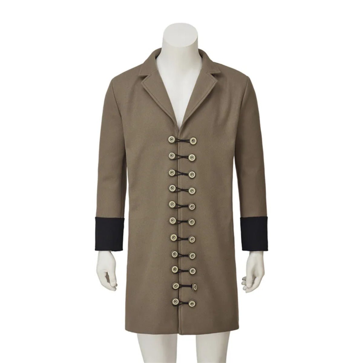 Костюм для косплея Графа Орлока из фильма 'Носферату' - Длинная куртка в стиле винтажного вампира для мужчин на Хэллоуин