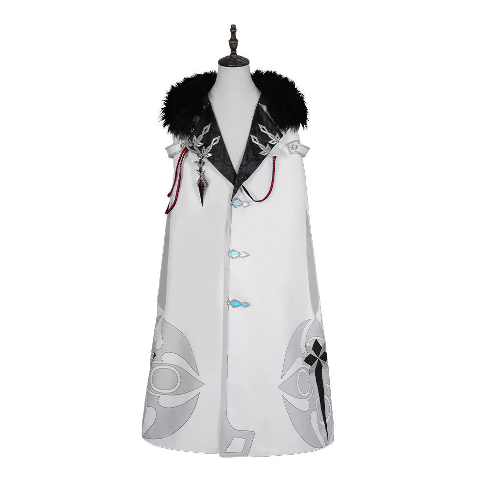 Genshin Impact Плащ Фатуи Костюм для косплея Перр Панталон Тарталья Арлекин Доктор Сандрон Коломбина Регретор