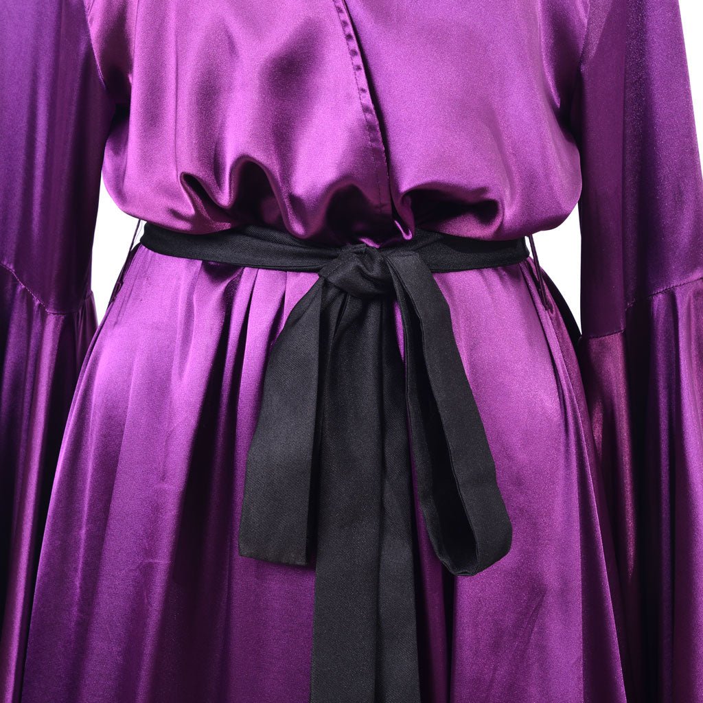 Средневековое платье для женщин с перьями, винтажная фиолетовая кимоно ночная рубашка для свадебных, будуар костюмов