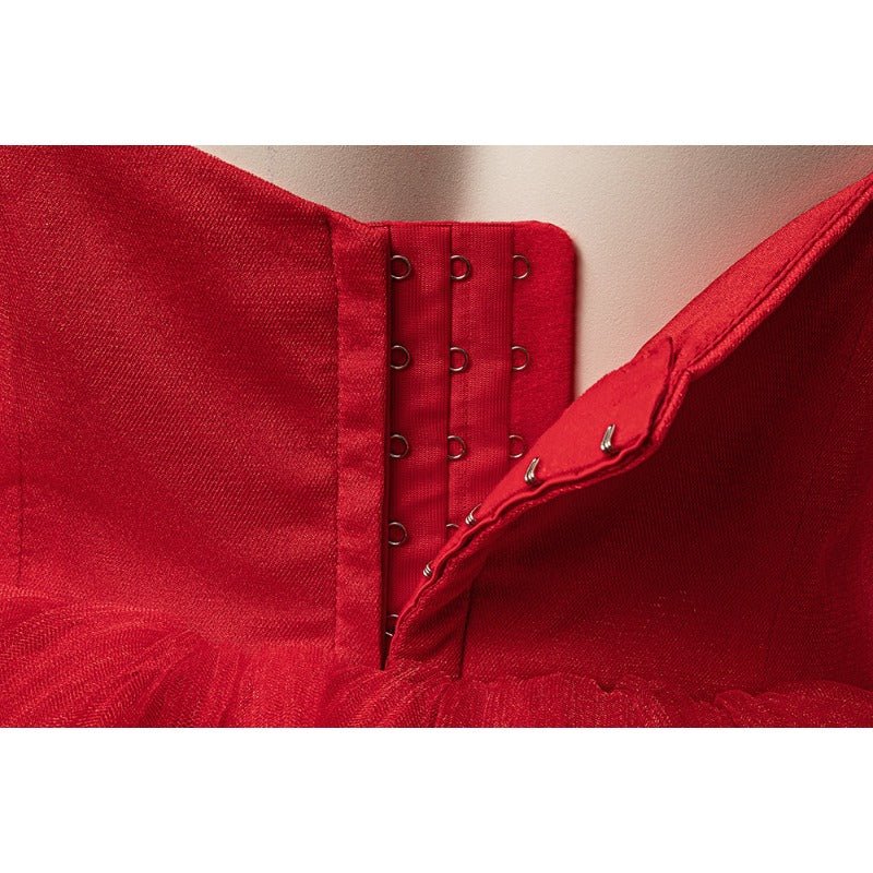 Костюм Харли Квинн в красном платье из фильма 'Отряд самоубийц 2' для Хэллоуина