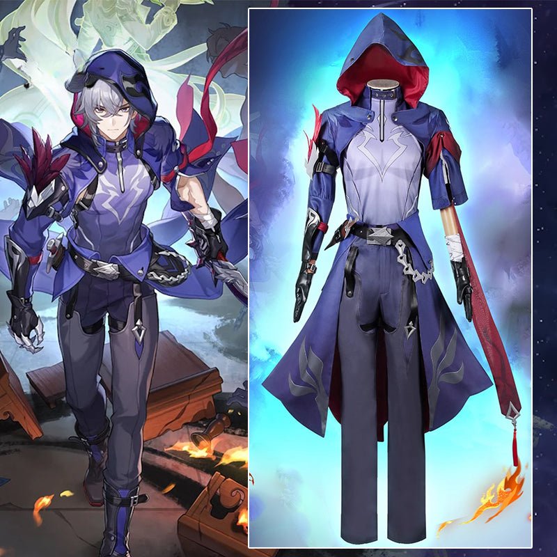 Костюм косплея Мозе из игры Honkai Star Rail - Воронье Перо, костюм Стражей Тени для мужчин, карнавальный костюм на Хэллоуин