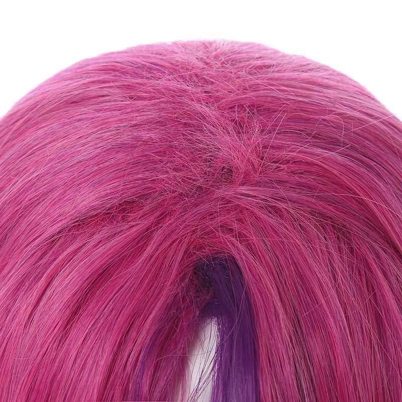 LOL Star Guardian Xayah Костюмный Парик 65см Смешанный Цвет Женщины Косплей Парики с Ушами Термостойкие Синтетические Волосы