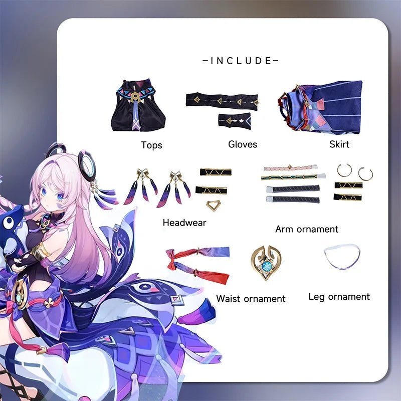 Игра Genshin Impact Костюм для косплея Citlali Natlan Masters of the Night-Wind для женщин