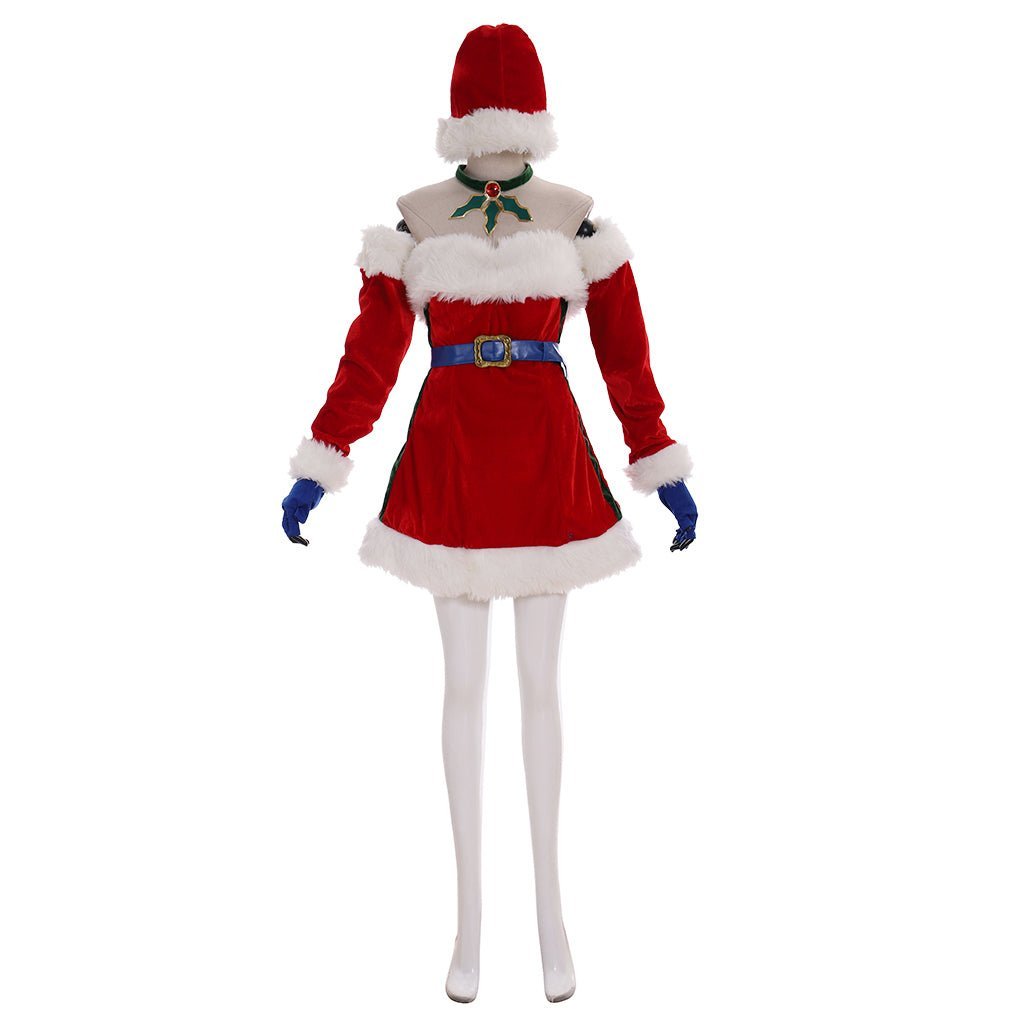 Костюм для косплея Мисс Фортуна | Рождественское платье Охотницы за головами из League of Legends