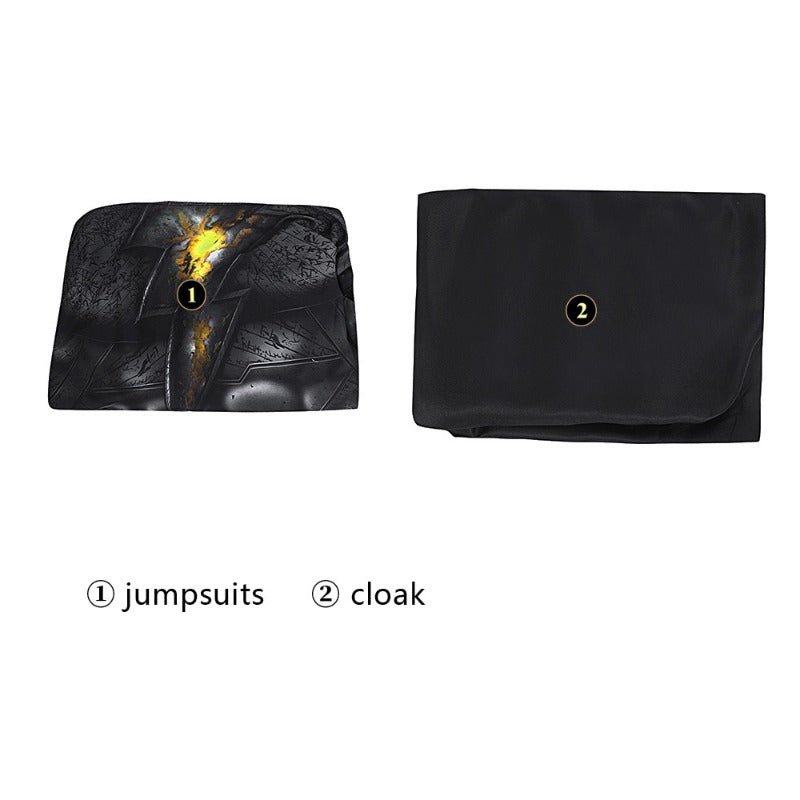 Костюм Тет Адама (Черный Адам) для детей: комбинезон зентай на Хэллоуин