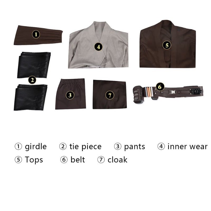 Костюм Анакина Скайуокера - Дарт Вейдер Джедай Рыцарь Плащ для Хэллоуина