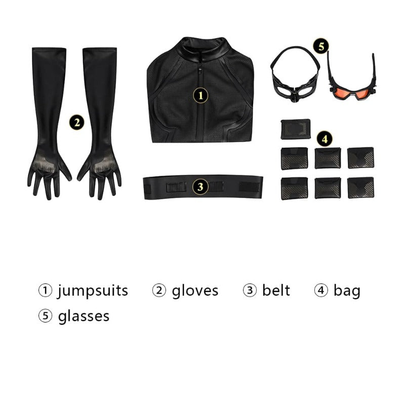 Хэллоуин Аниме Кошка-Девушка Костюм - Селина Кайл Зентай Комбинезон для Взрослых