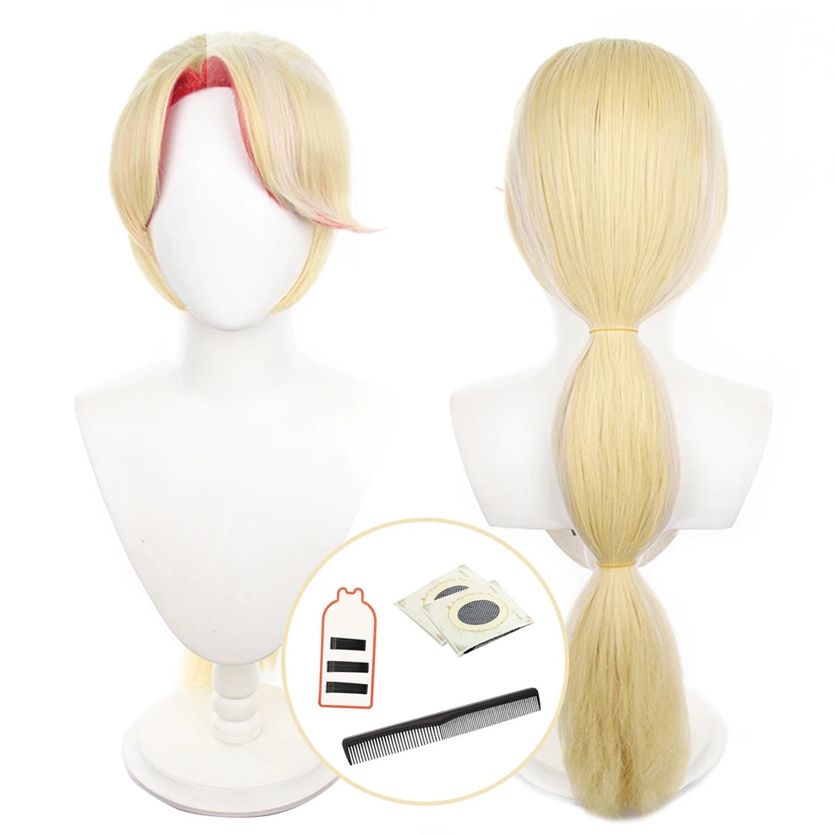 Костюмный парик Чарли Морнингстар из аниме Hazbin Hotel, розовая сетка, синтетическое волокно, регулируемый размер