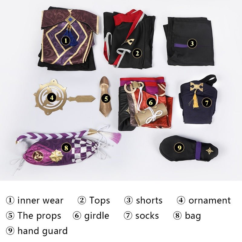 Костюм для косплея Скарамуш из Genshin Impact Вер 1 Хэллоуин наряд