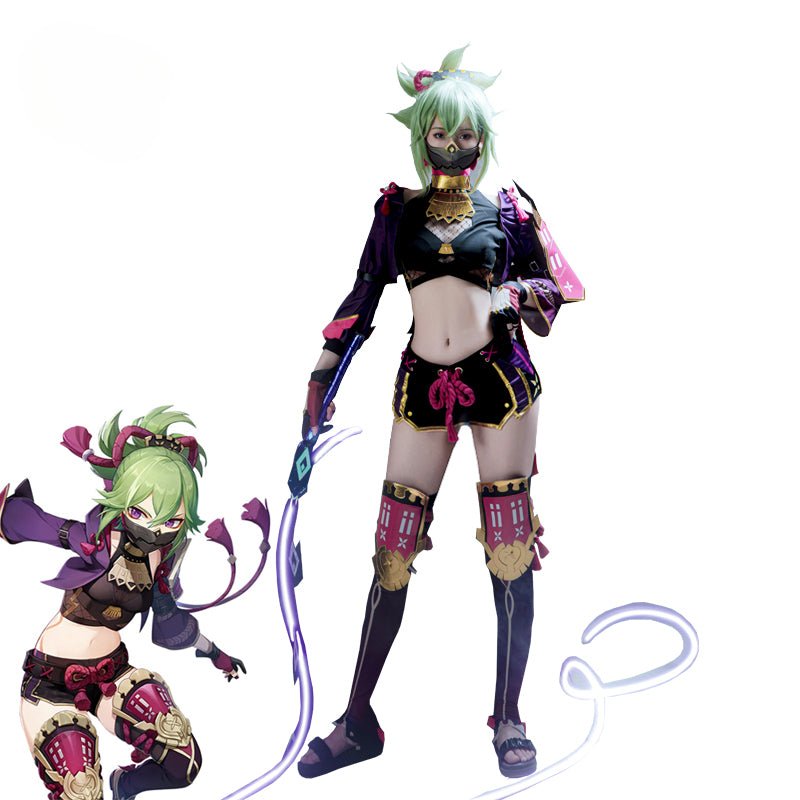 Костюм для косплея Куки Шинобу из игры Genshin Impact, полный набор для женщин