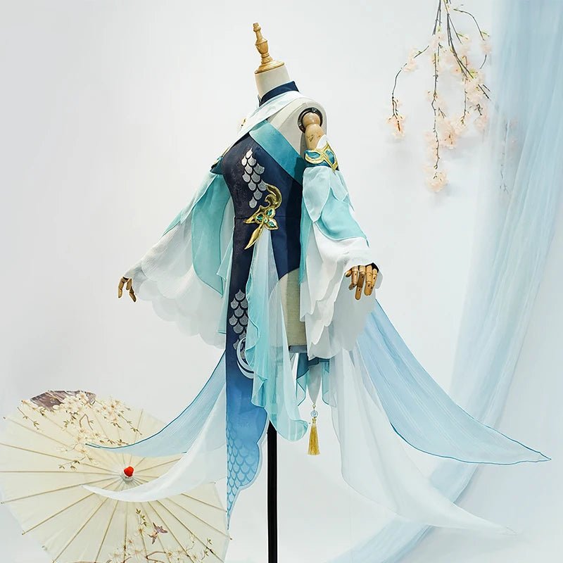 Костюм косплея Мадам Пинг из игры Genshin Impact для женщин, платье, униформа для Хэллоуина