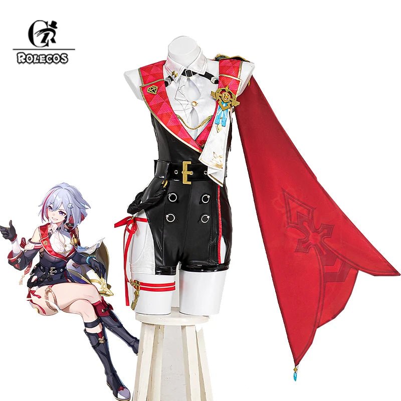 Костюм для косплея Topaz & Numby из Honkai Star Rail - женский комбинезон с плащом